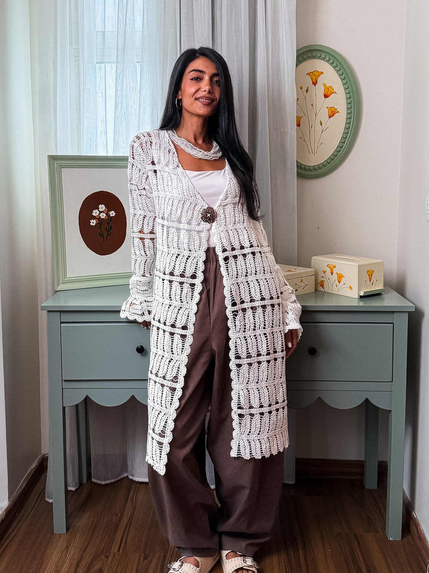 The knitted cardigan