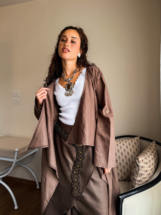 The cascade cardigan