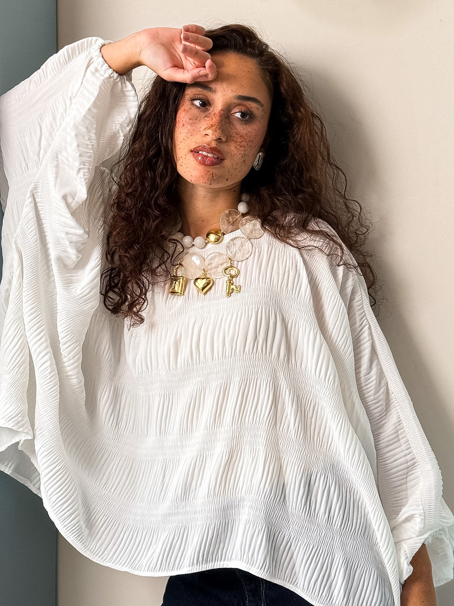 The crinkle blouse