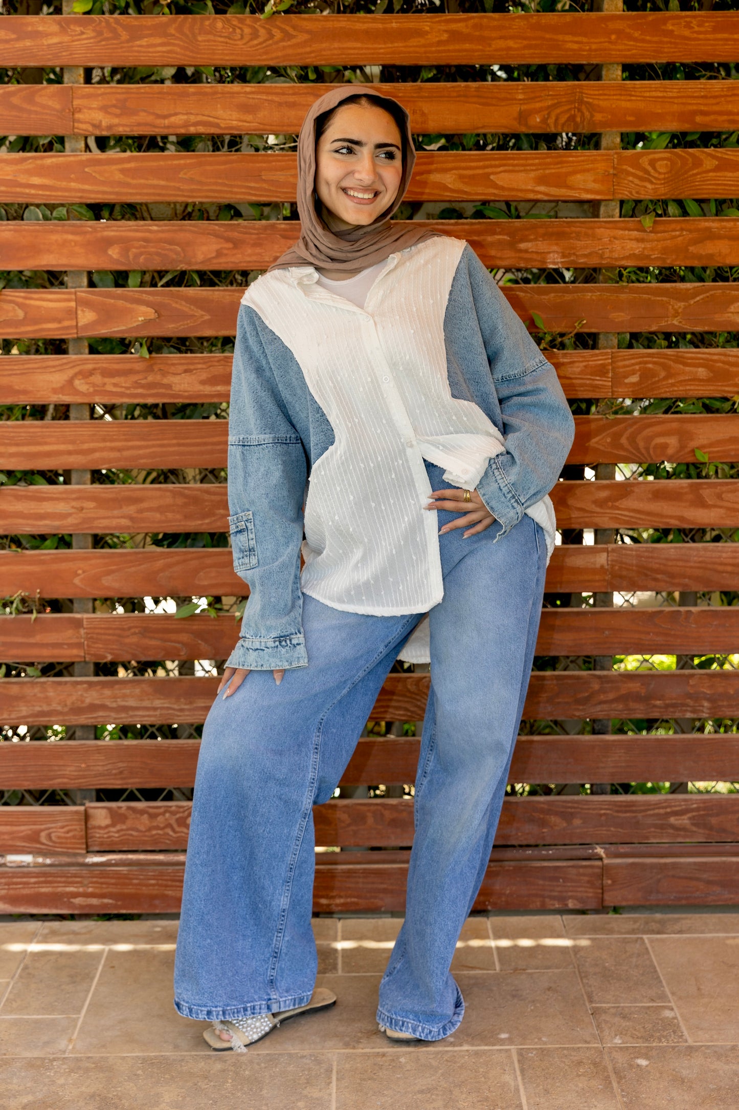 Chemise jeans