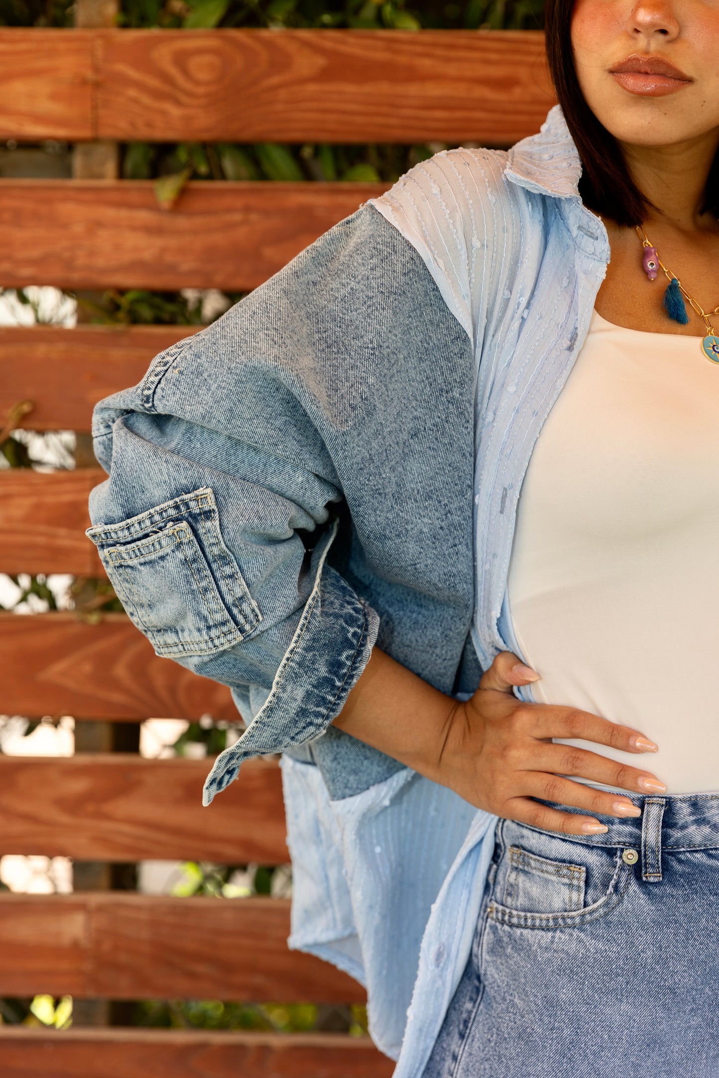 Chemise jeans
