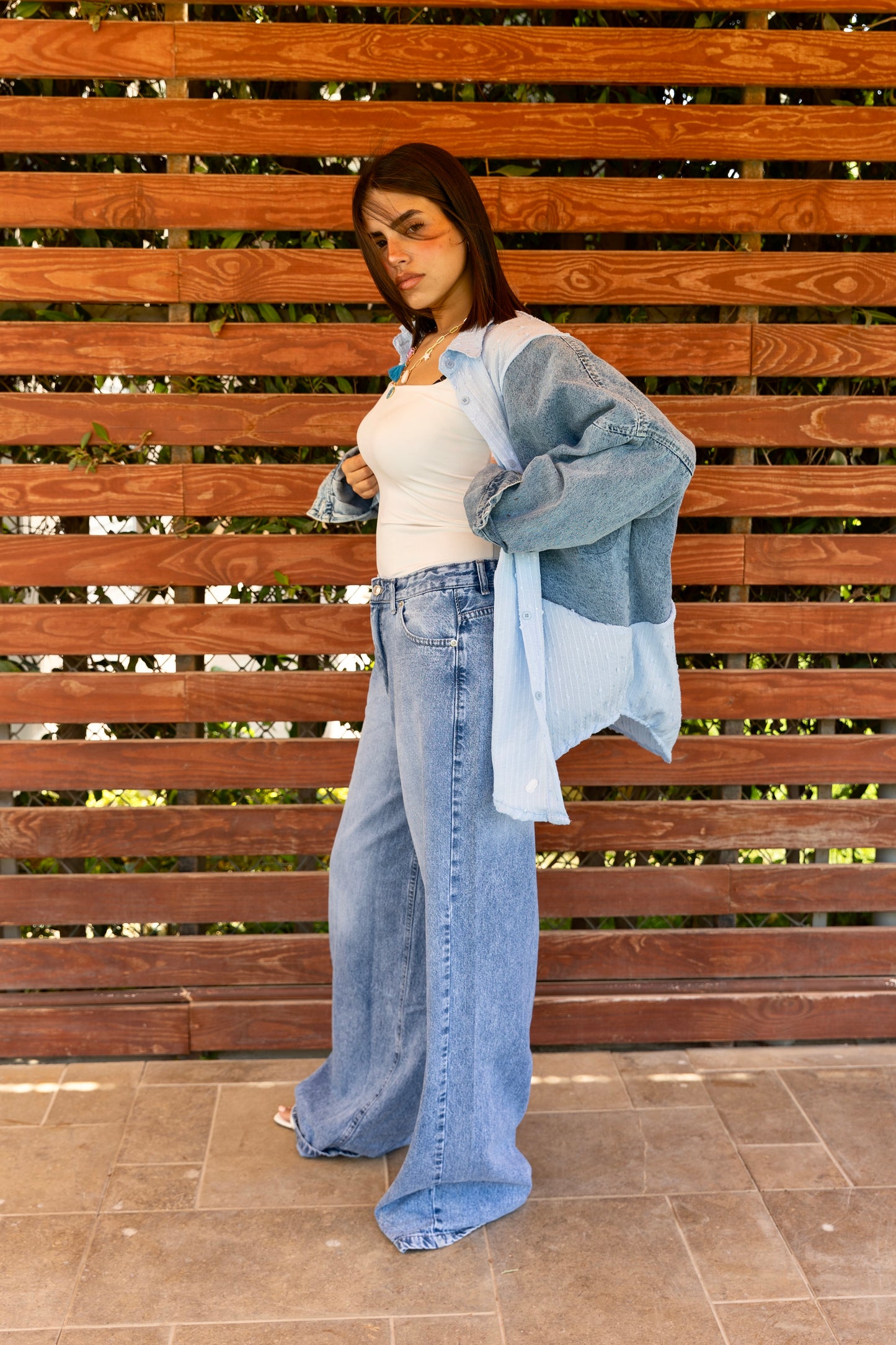 Chemise jeans